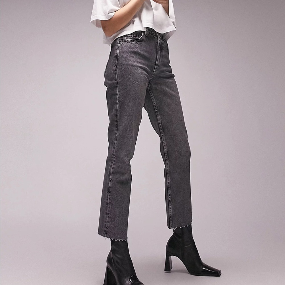 Topshop Straight Crop jeans